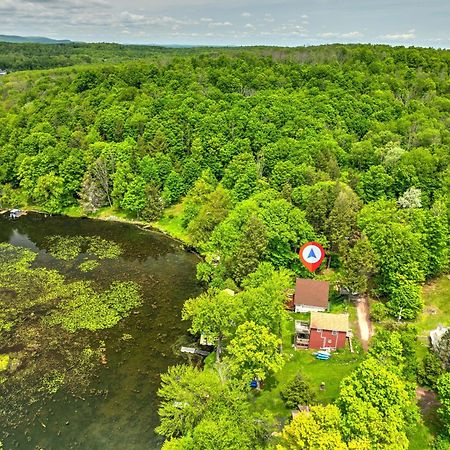 Lakefront A-Frame, Dock, Kayaks, Fireplace, Games Lake Ariel Exterior foto